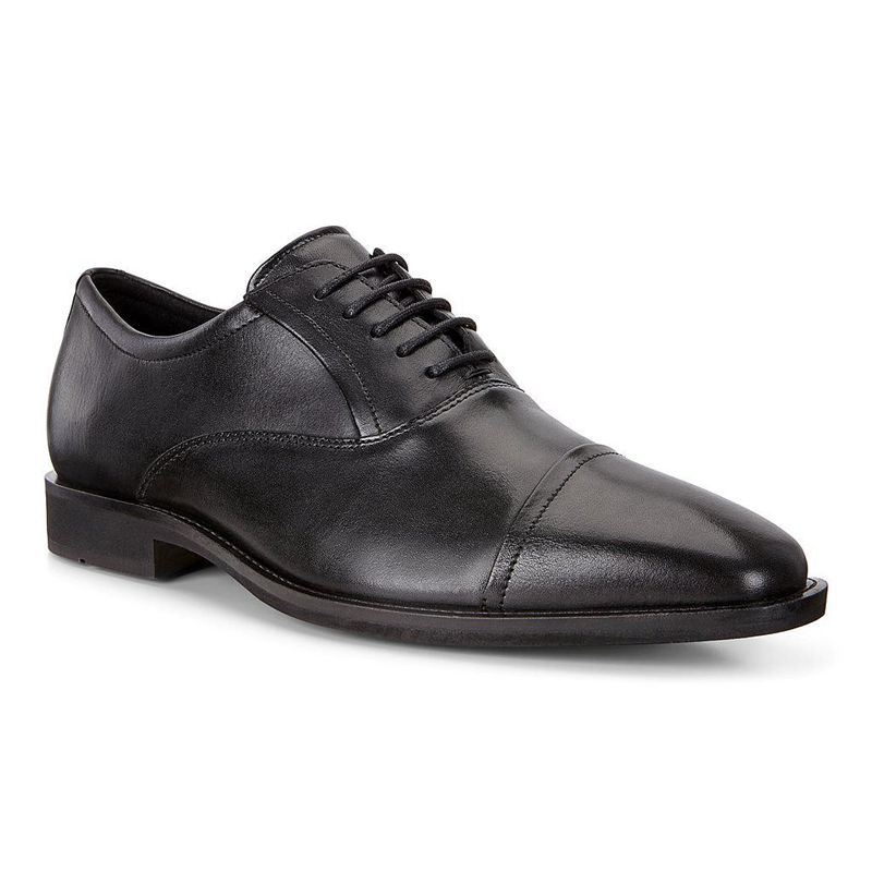 Men Business Ecco Calcan - Oxford Black - India GMTBRP324